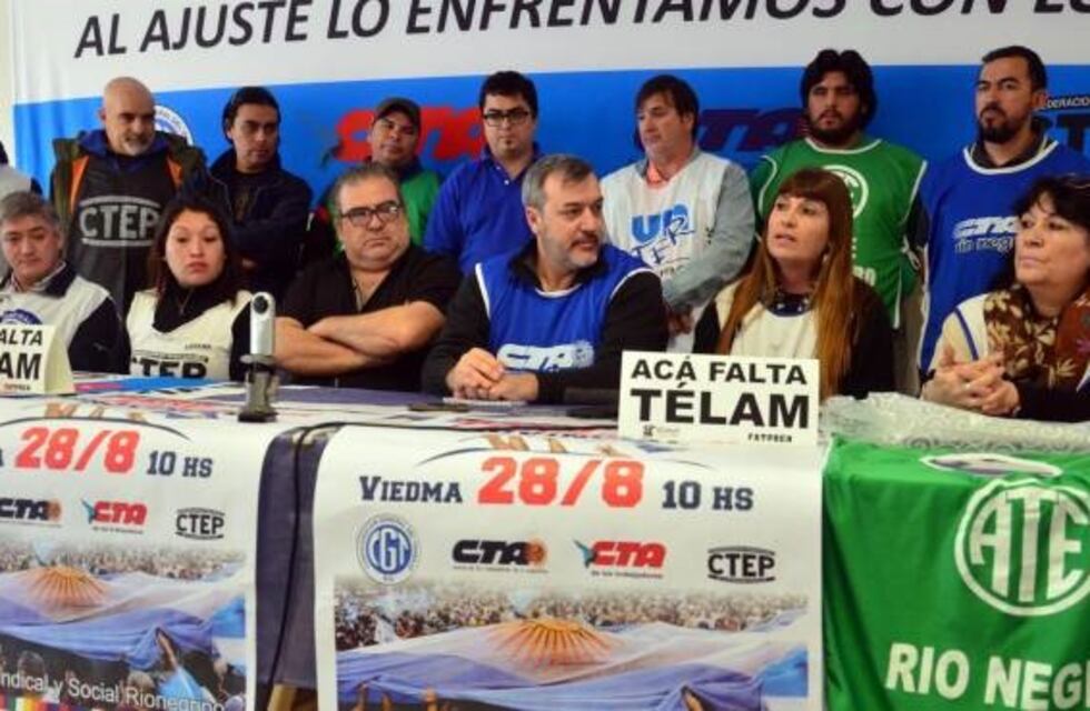 A partir de las 10 comenzarán a marchar los gremios en Viedma