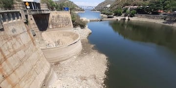 Embudo del dique San Roque\u002E (Foto: gentileza Diego Ruiz)\u002E