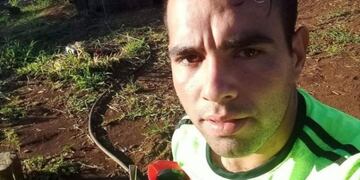 Gustavo Cerpa, hermano de Sonia, una mujer víctima de femicidio en Misiones\u002E El tuvo participación esencial en la detención del asesino\u002E (Diario El Territorio)