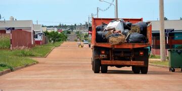 Recolección de residuos en Itaembé Guazú