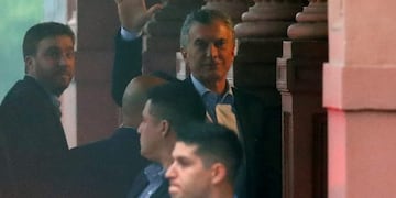 Mauricio Macri y la cúpula del oficialismo se reúnen en Casa Rosada\u002E REUTERS/Agustin Marcarian