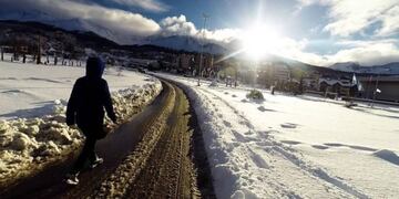 Intensas nevadas en Ushuaia