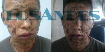 Preso tatuado en Almafuerte