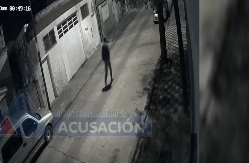 Difunden video clave para dar con el autor de crimen en zona oeste rosarina