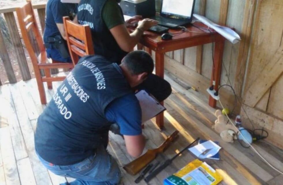 Incautaron armas y herramientas de faena en a casa un detenido por el crimen del productor