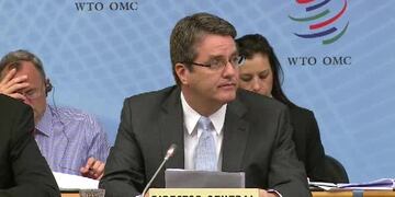 Roberto Azevu00eado, director general de la OMC.