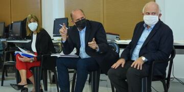 Los dirigentes forman parte del comité de emergencia por el nuevo coronavirus\u002E (Gobierno de Santa Fe)