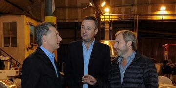 Mauricio Macri- Gustavo Hein y Frigerio\nCrédito: Web