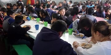 Comedor escolar, en Jujuy