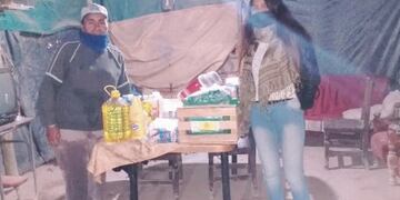 Karen Esquivel vive en el departamento de Tupungato y donó los $10\u002E000 del IFE a una familia necesitada\u002E