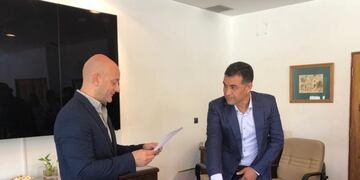 Julio Niz junto a Daniel Gómez Gesteira y Rubén López\u002E