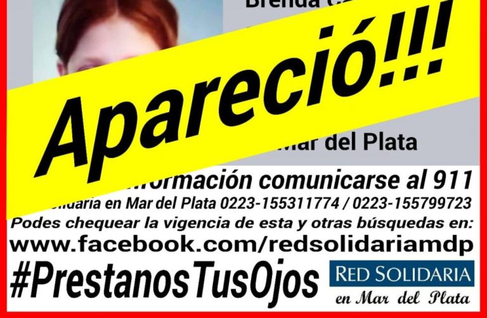 Fue encontrada la adolescente de 13 años que llevaba dos días sin aparecer