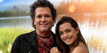 Carlos Vives junto a una de sus hijas, Lucy\u002E