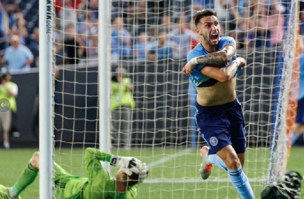 El mendocino Castellanos marcó el gol más rápido de la historia del New York City FC