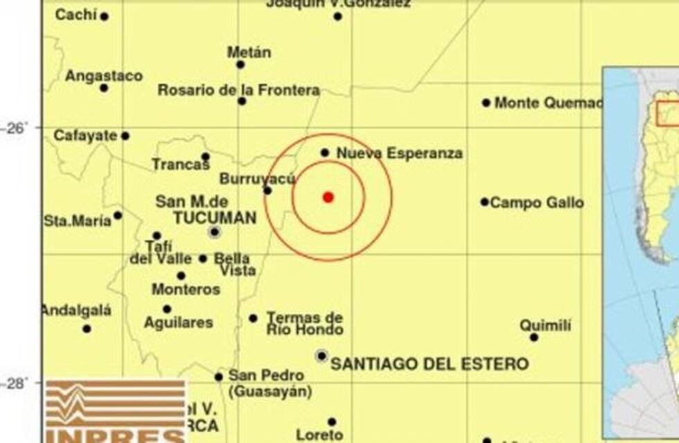Un temblor sacudió Santiago y se sintió también en Tucumán