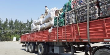 8 toneladas de material reciclable partieron del CIAT rumbo a Buenos Aires (Foto: Municipalidad de Tafí Viejo)\u002E