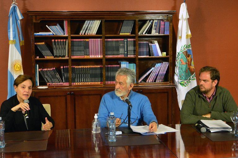 Alberto Rodríguez Saá en el reporte diario de coronavirus.