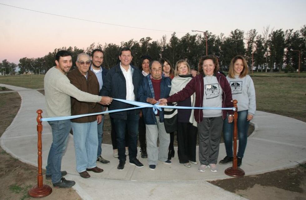 Quedó inaugurado el Paseo del Caminante en El Fuertecito