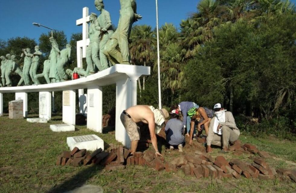 Avanza la restauración del Monumento en Margarita Belén