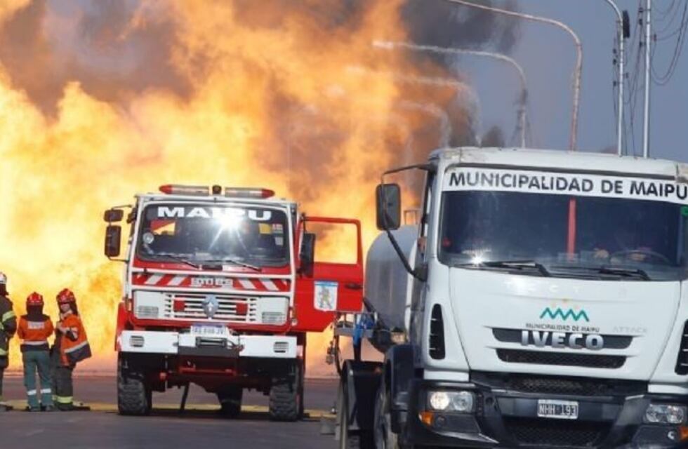 Fuga de gas e incendio en Fray Luis Beltrán