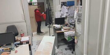 Destrozos en el Rectorado de la UBA