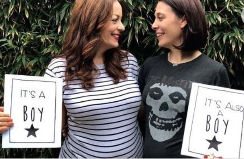 Están casadas hace tres años y quedaron embarazadas al mismo tiempo