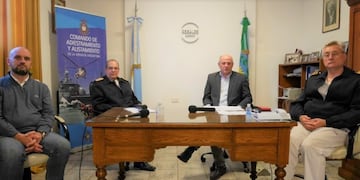 Punta Alta: conferencia de prensa Municipio y Armada\u002E