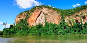 Clima en Misiones\u002E La visión del Teyú Cuaré sobre el río Paraná, en San Ignacio\u002E (CIMECO)