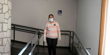 Estefanía Quiroz tras haber sido liberada\u002E (Foto: Alfredo Leiva)