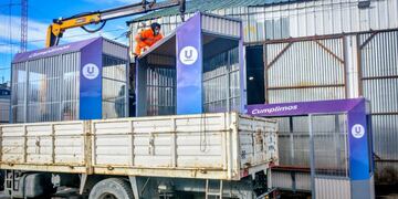 Colocan nuevas garitas en Ushuaia