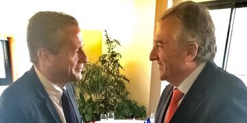 El gobernador, Gerardo Morales y su par de la Vienne, Bruno Belin