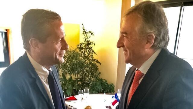 El gobernador, Gerardo Morales y su par de la Vienne, Bruno Belin