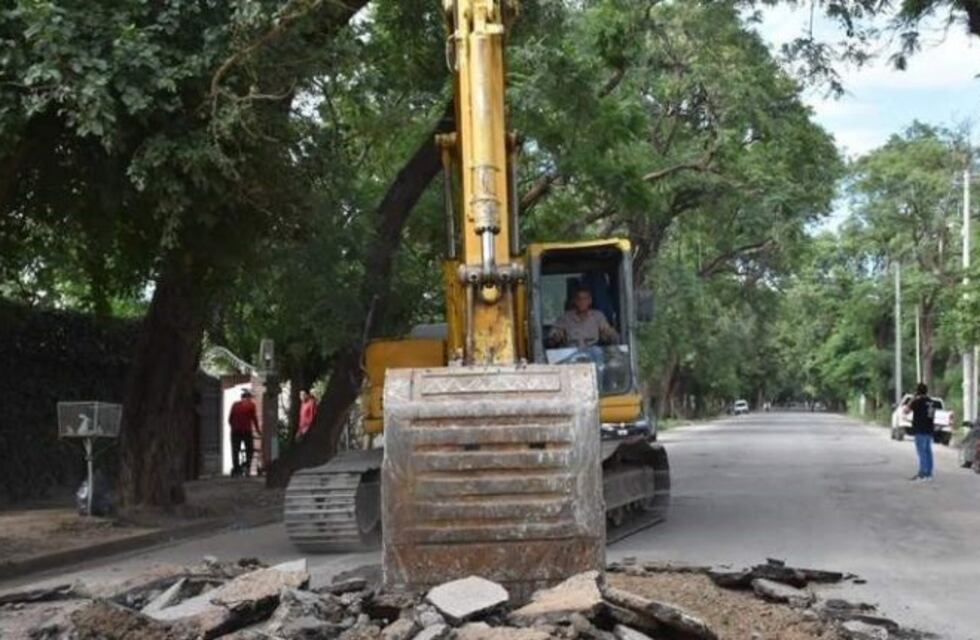Continúan las obras en la avenida Presidente Castillo