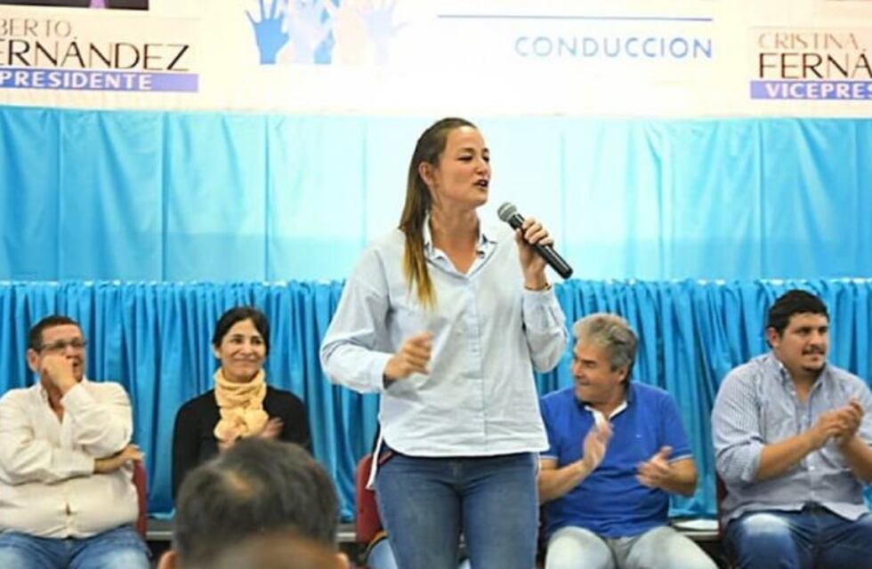 Cristela la más joven dirigente del PJ en Misiones convocó al acto de este sábado