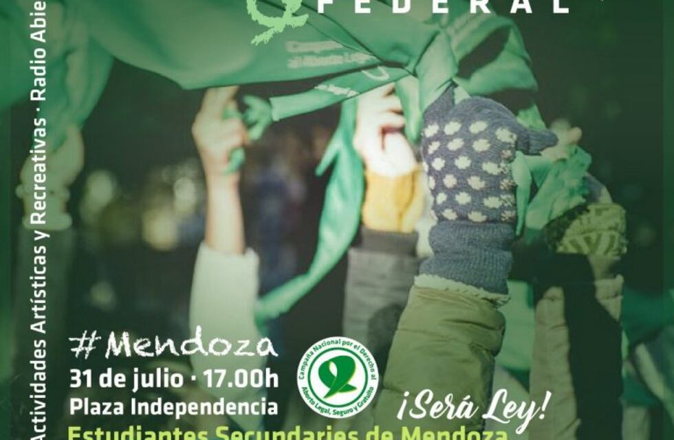 'Estudiantazo' mendocino en favor de despenalizar el aborto