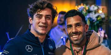 Encuentro Xeneize: Tévez sorprendió a Franco Colapinto en Las Vegas