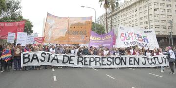 Miércoles de protesta en CABA.