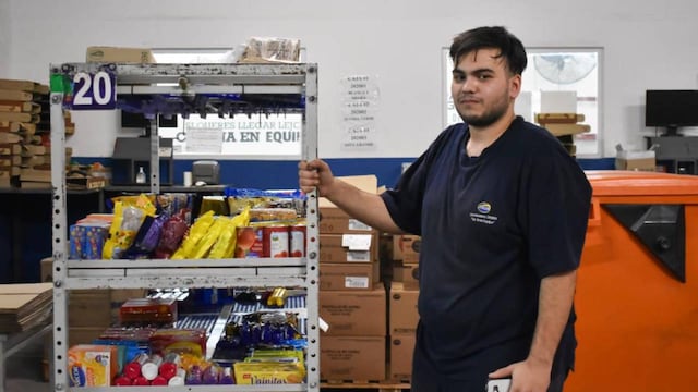 Lucas Ojeda, el joven que se capacitó y pasó de hacer changas a tener un trabajo en blanco