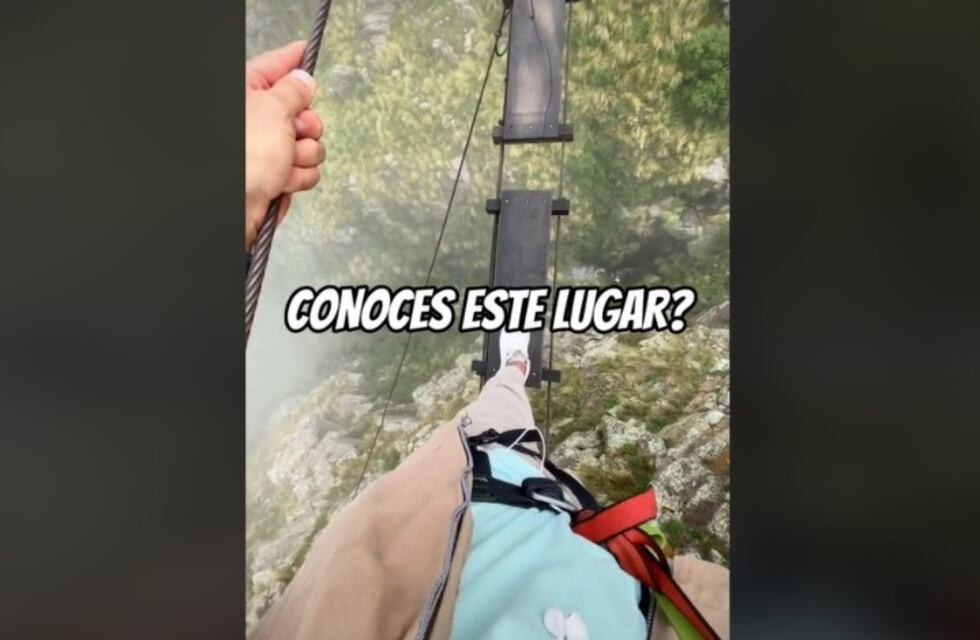 Mirá el increíble puente colgante ubicado en un lugar mágico de San Luis