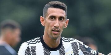 Ángel Di María sufrió una lesión muscular este martes.