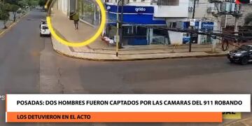 Detienen a dos individuos que robaban en Posadas.