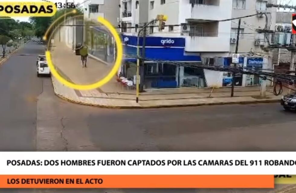 Detienen a dos individuos que robaban en Posadas