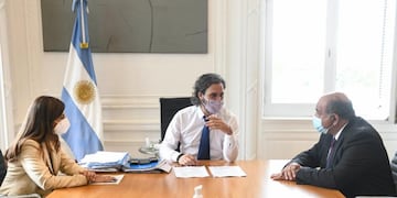 Según explicó el gobernador, se dialogó respecto de "la transferencia de un software y de tecnología a la provincia".