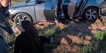 Rocío Bonacci sufrió un accidente en la autopista Rosario-Buenos Aires.