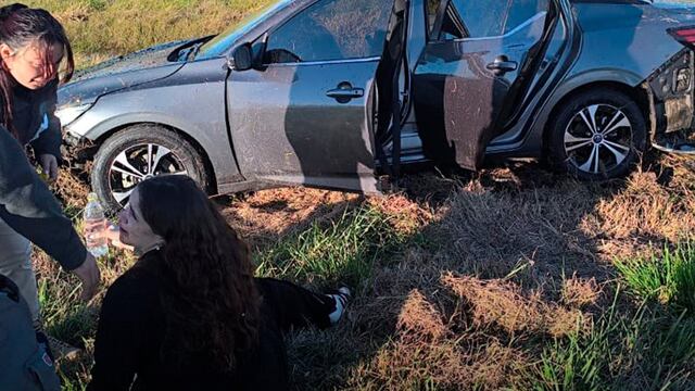 Rocío Bonacci sufrió un accidente en la autopista Rosario-Buenos Aires.