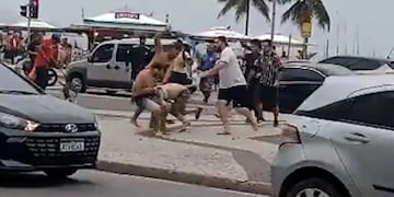 Captura de los vídeos de la emboscada al hincha de Argentinos