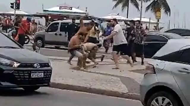 Captura de los vídeos de la emboscada al hincha de Argentinos