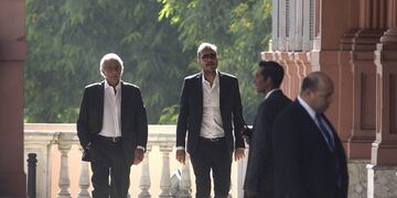 El Gobierno rechaza el pedido de un sector de la AFA para extender el contrato por seis meses masrnrnDYN02, BUENOS AIRES 26/01/2017, EL SECRETARIO GENERAL DE LA PRESIDENCIA, FERNANDO DE ANDREIS, ENCABEZABA  LA REUNIu00d3N CON LA DIRIGENCIA DE LA AFA, PARA ABO