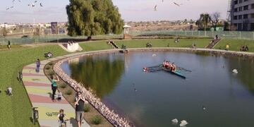 Lago El Torreón, Luzuriaga, departamento de Maipú, Mendoza\u002E