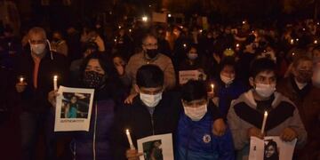 Marcha por el crimen de Silvia Apaza\u002E